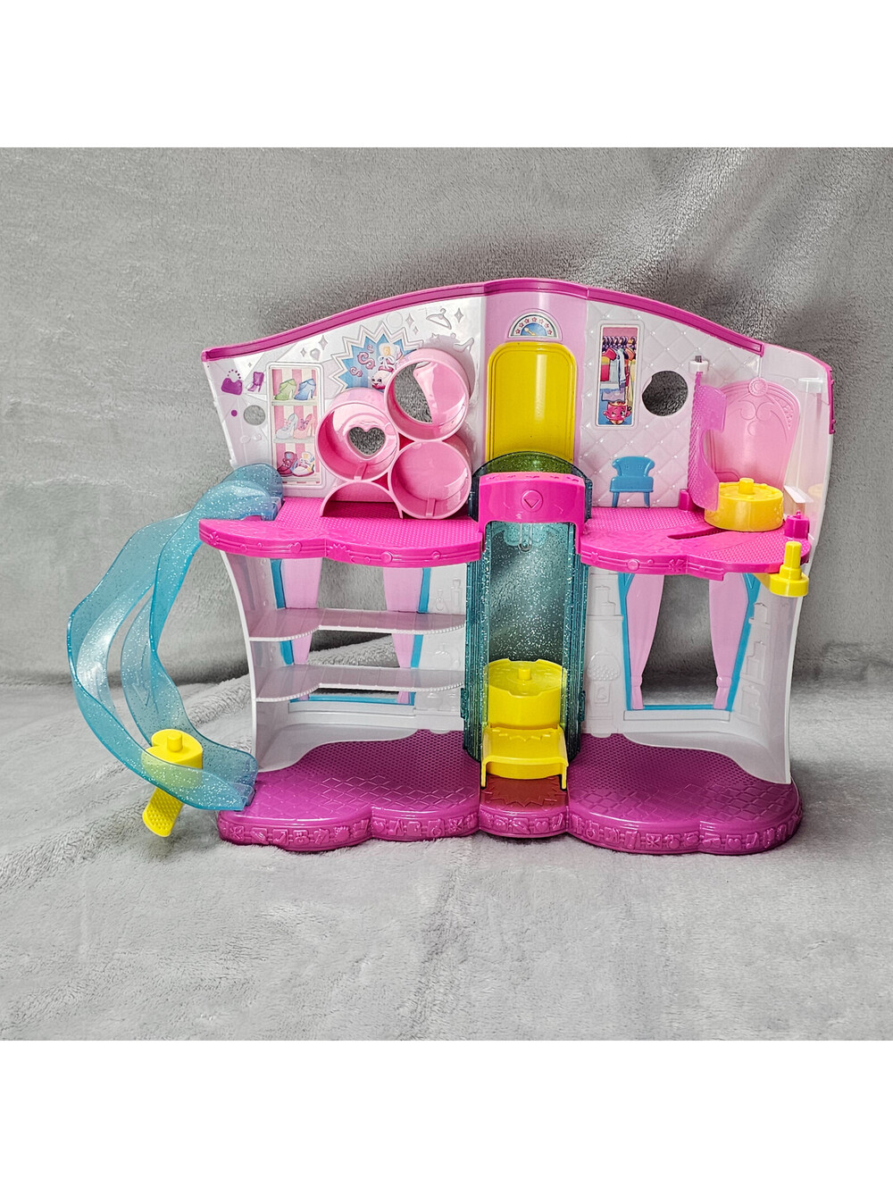 Shopkins Fashion Boutique Playset Season 3 Mall Store Slide Elevator Pink 2015